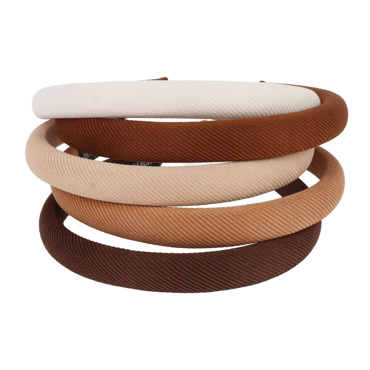 CURASA Sponge Padded Headbands for Women Girls 5 Pack - Non Slip Comfortable Thin Neutral Head Bands Trendy Cute Hair Hoops Elegant Solid Hair Accessories - görsel 5