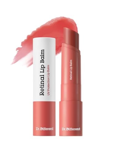 Dr.Different Retinal Lip Balm Tinted - Anti-Wrinkle Lip Treatment with Deep Hydration & Long-Lasting Moisture, Korean Dermatologist-Developed, 0.14 oz Avelisse