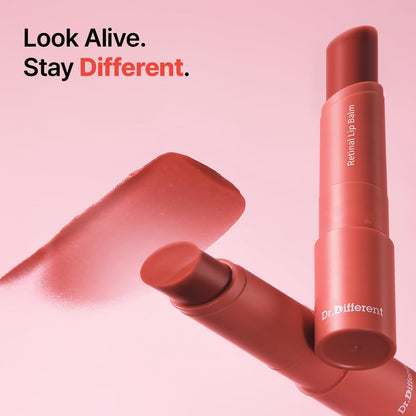 Dr.Different Retinal Lip Balm Tinted - Anti-Wrinkle Lip Treatment with Deep Hydration & Long-Lasting Moisture, Korean Dermatologist-Developed, 0.14 oz Avelisse