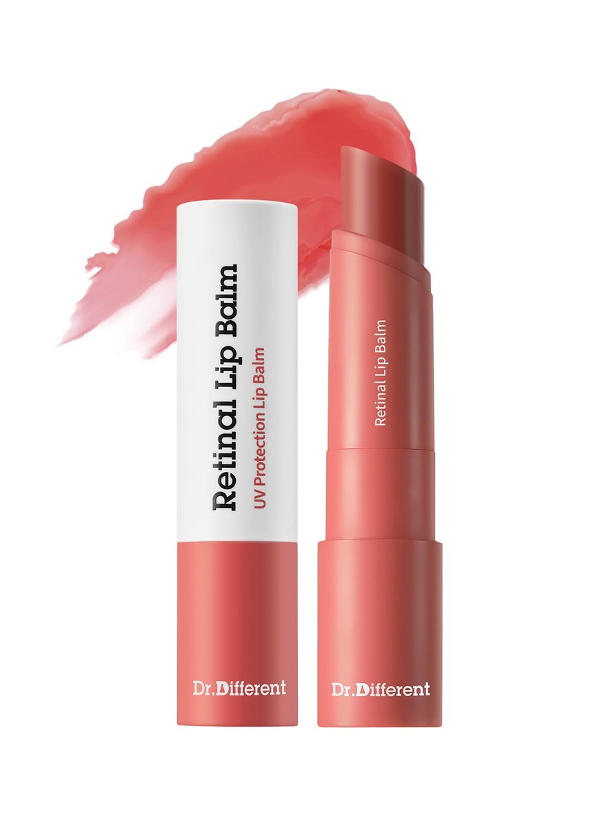 Dr.Different Retinal Lip Balm Tinted - Anti-Wrinkle Lip Treatment with Deep Hydration & Long-Lasting Moisture, Korean Dermatologist-Developed, 0.14 oz Avelisse