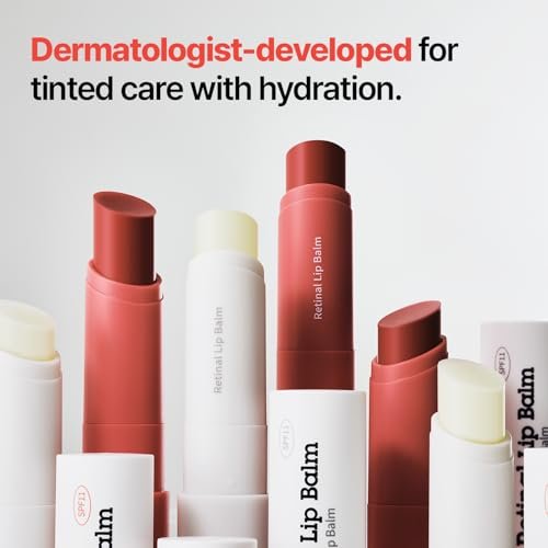 Dr.Different Retinal Lip Balm Tinted - Anti-Wrinkle Lip Treatment with Deep Hydration & Long-Lasting Moisture, Korean Dermatologist-Developed, 0.14 oz Avelisse