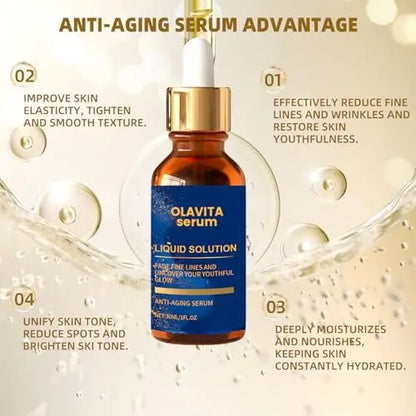 Olavita Serum Anti Aging Serum with Vitamin C & E - Promotes Collagen, Smooths Wrinkles & Fine Lines (2-Pack) Avelisse