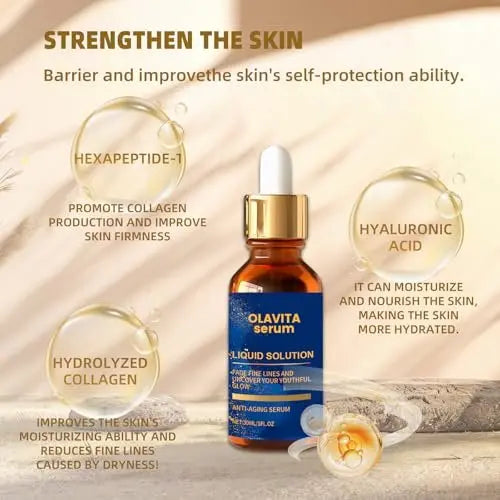 Olavita Serum Anti Aging Serum with Vitamin C & E - Promotes Collagen, Smooths Wrinkles & Fine Lines (2-Pack) Avelisse