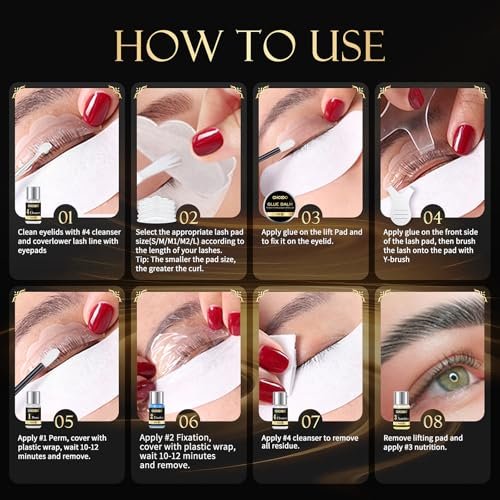 2 in 1 Professional Lash Lift Kit & Eyebrow Lamination Kit | Choido | DIY Eyelash Perm & Curling Kit for Home or Salon | Lasts 6-8 Weeks Avelisse