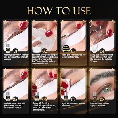 2 in 1 Professional Lash Lift Kit & Eyebrow Lamination Kit | Choido | DIY Eyelash Perm & Curling Kit for Home or Salon | Lasts 6-8 Weeks Avelisse