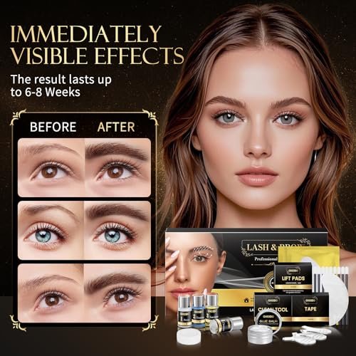 2 in 1 Professional Lash Lift Kit & Eyebrow Lamination Kit | Choido | DIY Eyelash Perm & Curling Kit for Home or Salon | Lasts 6-8 Weeks Avelisse