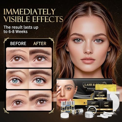 2 in 1 Professional Lash Lift Kit & Eyebrow Lamination Kit | Choido | DIY Eyelash Perm & Curling Kit for Home or Salon | Lasts 6-8 Weeks Avelisse