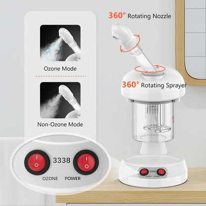 TASALON Facial Steamer - Ozone Face Steamer for Deep Cleaning, Portable Nano Ionic Steamer with Removable Water Tank for Home Spa Avelisse