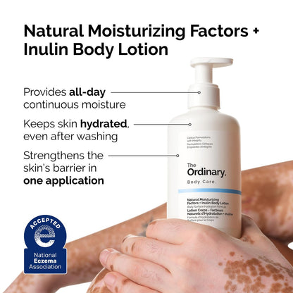 The Ordinary Face & Body Set: Niacinamide 5% Face & Body Emulsion, Natural Moisturizing Factors + Inulin Body Lotion, and Natural Moisturizing Factors + Hyaluronic Acid Avelisse