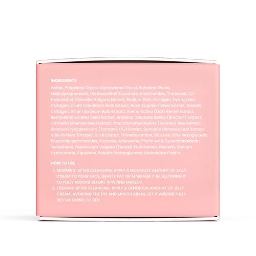 QUIA Collagen Jelly Cream – Lightweight Gel Moisturizer with Niacinamide & Peptides for Glowing, Plump Skin – Korean Skincare Daily Hydration Avelisse