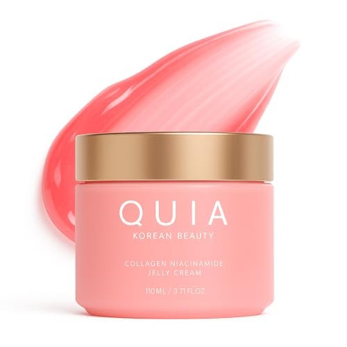 QUIA Collagen Jelly Cream – Lightweight Gel Moisturizer with Niacinamide & Peptides for Glowing, Plump Skin – Korean Skincare Daily Hydration Avelisse