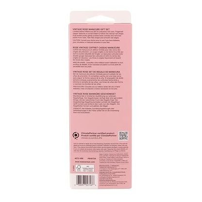 Tweezerman Vintage Rose Manicure Gift Set - Professional Nail Care Kit