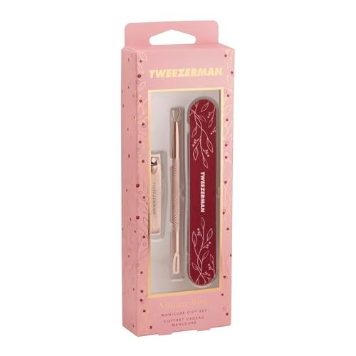 Tweezerman Vintage Rose Manicure Gift Set - Professional Nail Care Kit - görsel 8