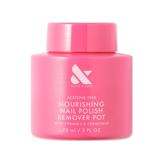 Olive & June Nourishing Remover Pot | Non-Acetone, No-Mess Nail Polish Removal with Vitamin E & Chamomile | Vegan & Cruelty-Free