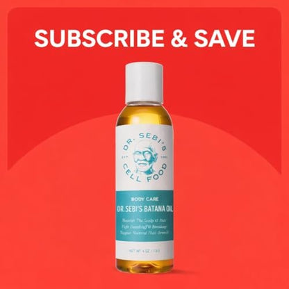 Dr. Sebi’s Batana Oil for Hair Growth – 100% Natural Hair Oil with Coconut and Olive – Supports Scalp Health and Stronger Hair – Plant-Based Formula – 1 Month Supply (4 fl oz) Avelisse