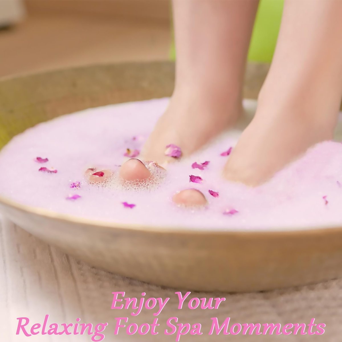 Bath Foot Bombs 16 Pack - Foot Soak with Bath Salt & Tea Tree Oil - Organic Natural Handmade Essential Oil Bubble Foot Balls for Callus, Dry Cracked Feet & Stubborn Foot Odor - görsel 9