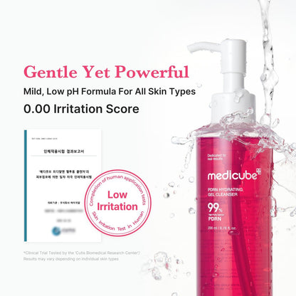 Medicube PDRN Jelly to Foam Cleanser – Low pH Hydrating Daily Face Wash with PDRN, Collagen & LHA for All Skin Types | Gentle Pore Care & Radiant Skin | Korean Skincare | 200ml Avelisse