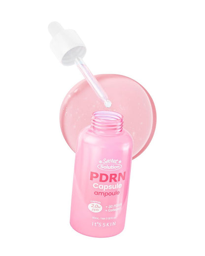 It'S SKIN Secret Solution PDRN Capsule Ampoule - Hydrating & Firming Serum with Triple PDRN & Low Molecular Collagen, 2.02 fl oz
