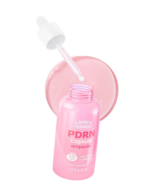 It'S SKIN Secret Solution PDRN Capsule Ampoule - Hydrating & Firming Serum with Triple PDRN & Low Molecular Collagen, 2.02 fl oz