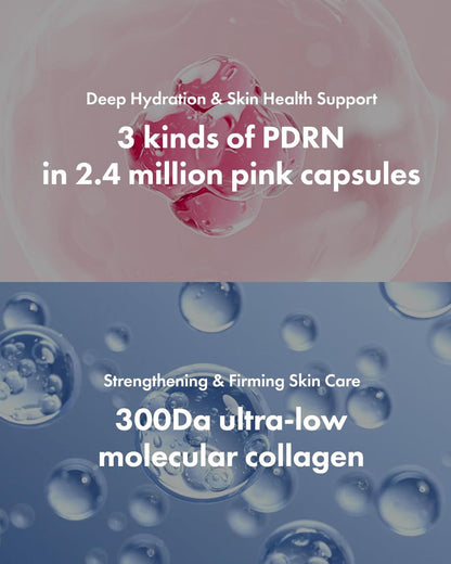 It'S SKIN Secret Solution PDRN Capsule Ampoule - Hydrating & Firming Serum with Triple PDRN & Low Molecular Collagen, 2.02 fl oz