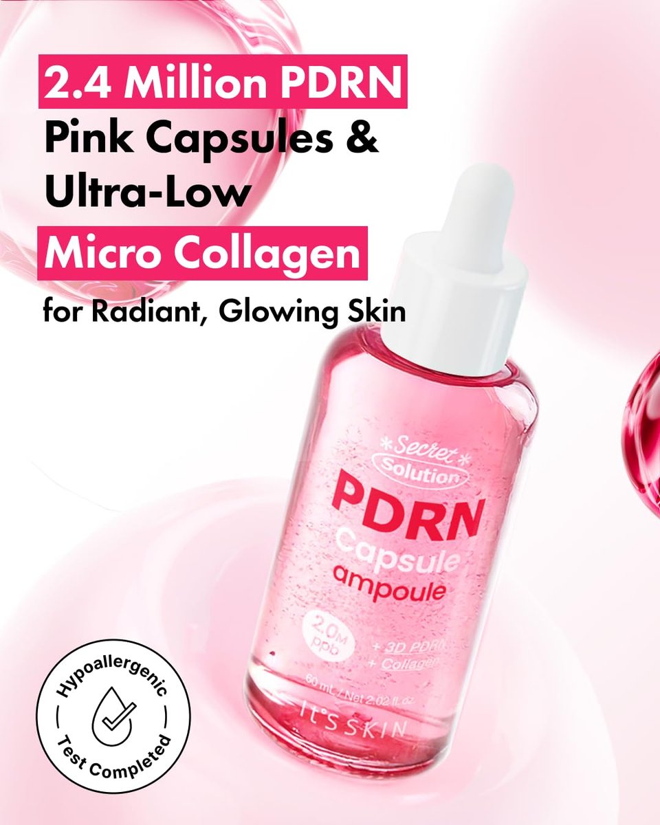 It'S SKIN Secret Solution PDRN Capsule Ampoule - Hydrating & Firming Serum with Triple PDRN & Low Molecular Collagen, 2.02 fl oz - görsel 3