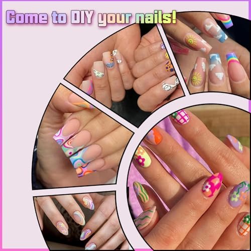 COLAYERIST Nail Art Pens, 16 Colors Acrylic Nail Paint Pens Kit, Quick Drying 3D Gel Nail Polish Pen for Graffiti, Dotting, Drawing, Liner Manicure - Home and Salon DIY - görsel 14