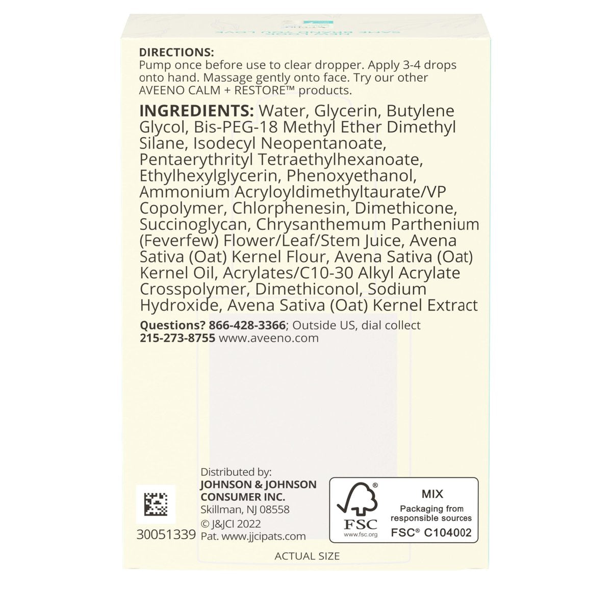 Aveeno Calm + Restore Sensitive Skin Care Bundle: Triple Oat Hydrating Facial Serum & Prebiotic Oat Moisturizer, Fragrance Free, 1 fl oz + 0.5 oz Travel Size Avelisse