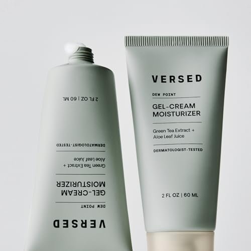 Versed Dew Point Gel Moisturizer - Antioxidant-Rich Gel Cream with Green Tea & Aloe, Fast Absorbing, Non-Greasy, Vegan, 2 fl oz - görsel 11