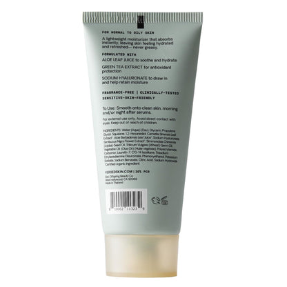 Versed Dew Point Gel Moisturizer - Antioxidant-Rich Gel Cream with Green Tea & Aloe, Fast Absorbing, Non-Greasy, Vegan, 2 fl oz