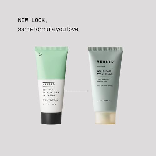 Versed Dew Point Gel Moisturizer - Antioxidant-Rich Gel Cream with Green Tea & Aloe, Fast Absorbing, Non-Greasy, Vegan, 2 fl oz - görsel 9