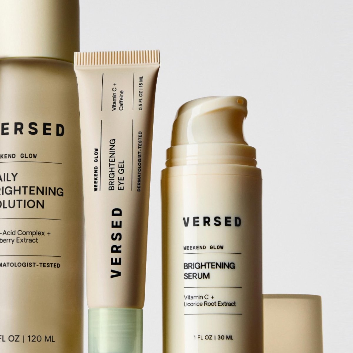 Versed Weekend Glow Eye Gel - Caffeine Under Eye Cream for Dark Circles - Vitamin C Treatment for Dark Spots, Wrinkles & Bags - 0.5 oz - görsel 9