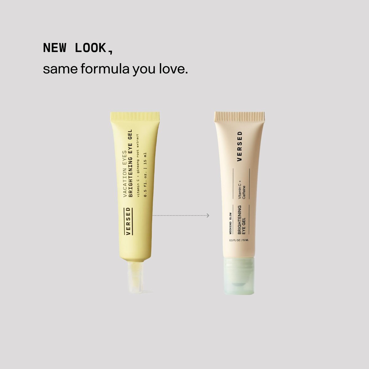 Versed Weekend Glow Eye Gel - Caffeine Under Eye Cream for Dark Circles - Vitamin C Treatment for Dark Spots, Wrinkles & Bags - 0.5 oz - görsel 5