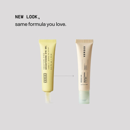 Versed Weekend Glow Eye Gel - Caffeine Under Eye Cream for Dark Circles - Vitamin C Treatment for Dark Spots, Wrinkles & Bags - 0.5 oz