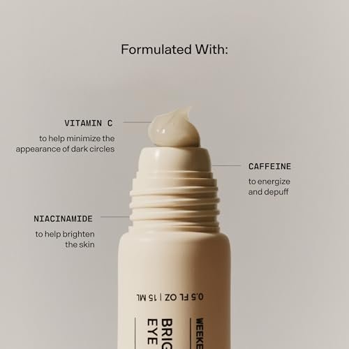 Versed Weekend Glow Eye Gel - Caffeine Under Eye Cream for Dark Circles - Vitamin C Treatment for Dark Spots, Wrinkles & Bags - 0.5 oz - görsel 8