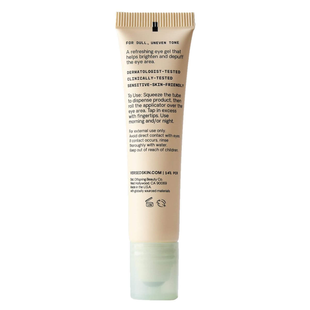 Versed Weekend Glow Eye Gel - Caffeine Under Eye Cream for Dark Circles - Vitamin C Treatment for Dark Spots, Wrinkles & Bags - 0.5 oz - görsel 11