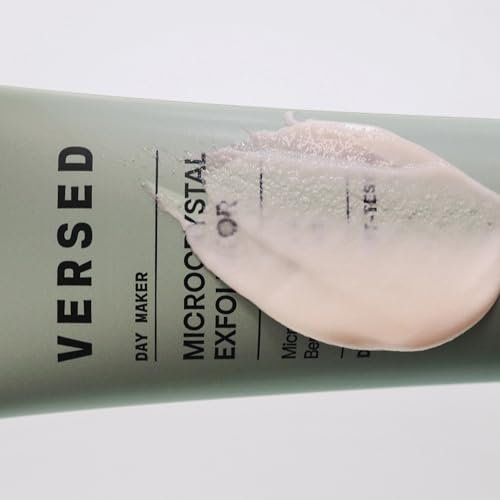 Versed Day Maker Microcrystal Exfoliating Cleanser - Creamy Facial Wash for Gentle Exfoliation, Vegan & Biodegradable, 3 fl oz Avelisse