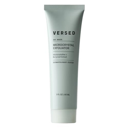 Versed Day Maker Microcrystal Exfoliating Cleanser - Creamy Facial Wash for Gentle Exfoliation, Vegan & Biodegradable, 3 fl oz Avelisse