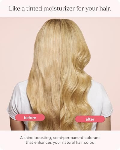 Glaze Supergloss Color Conditioning Gloss with Dispensing Pump – Hydrating Semi-Permanent Color Hair Gloss & Shine Boost for Medium to Dark Blonde Hair – 6.4 Fl Oz – Warm Blonde Avelisse