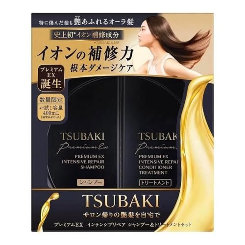 Tsubaki Premium EX Intensive Repair Shampoo and Conditioner Set - 400ml + 400g Avelisse
