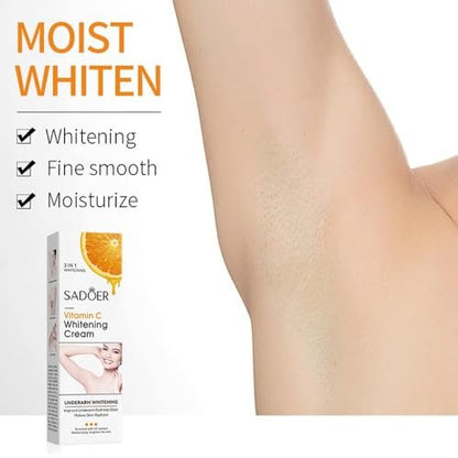 Loobexery Skin Whitening Cream for Body, Dark Spot Remover for Intimate Areas, Bikini Line, Vitamin C Lightening Cream (2 oz)