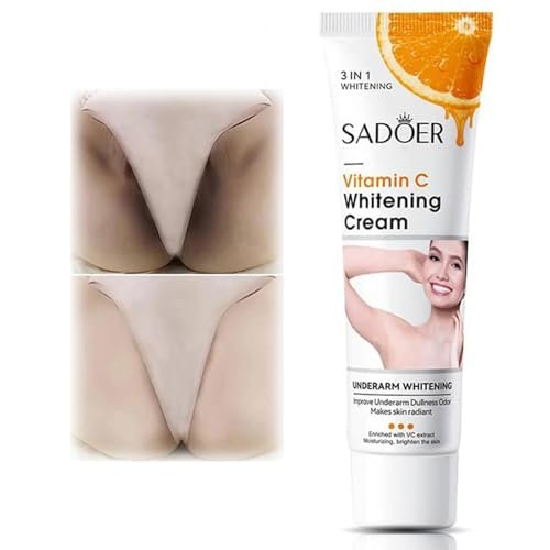 Loobexery Skin Whitening Cream for Body, Dark Spot Remover for Intimate Areas, Bikini Line, Vitamin C Lightening Cream (2 oz) - görsel 2
