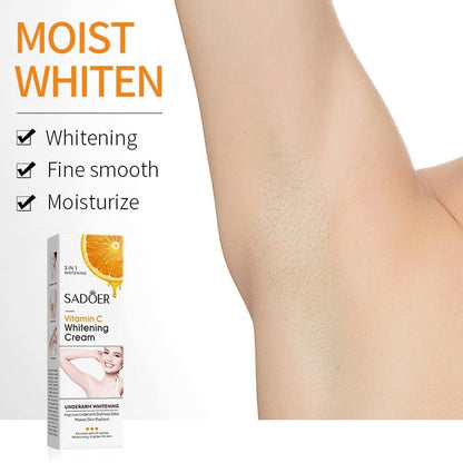 Loobexery Skin Whitening Cream for Body, Dark Spot Remover for Intimate Areas, Bikini Line, Vitamin C Lightening Cream (2 oz)