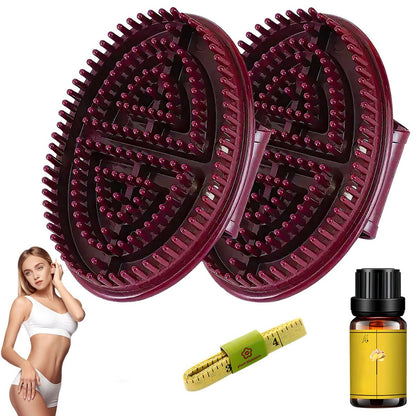 Meridian Brush Massage - 2-Piece Full Body SPA Massager for Relaxation, Acupressure & Scalp Massage Avelisse
