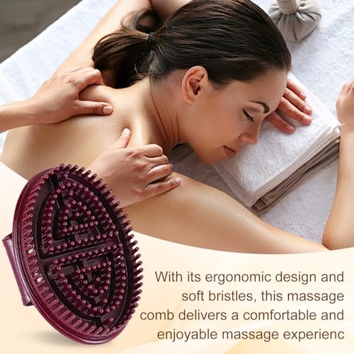 Meridian Brush Massage - 2-Piece Full Body SPA Massager for Relaxation, Acupressure & Scalp Massage Avelisse