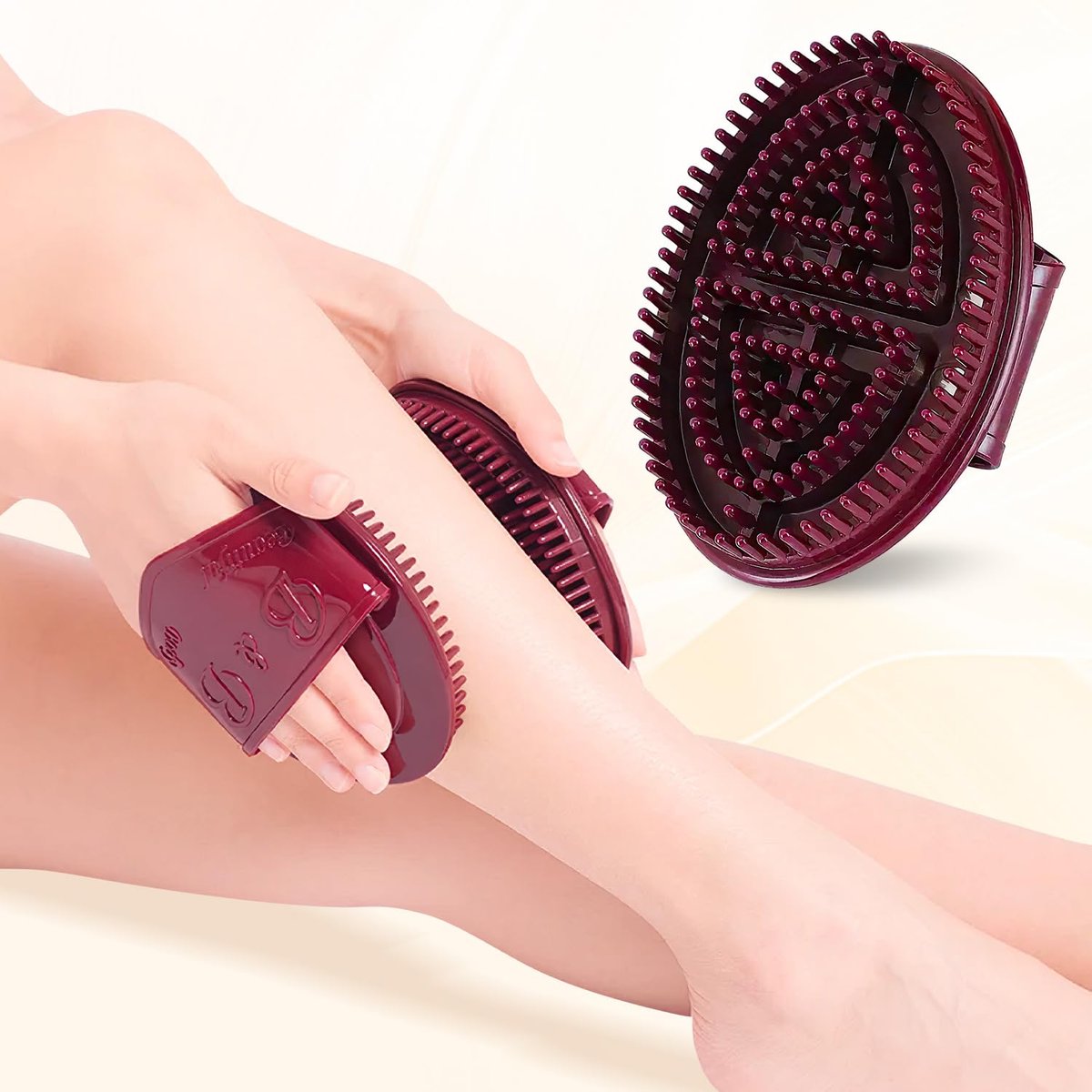 Meridian Brush Massage - 2-Piece Full Body SPA Massager for Relaxation, Acupressure & Scalp Massage Avelisse