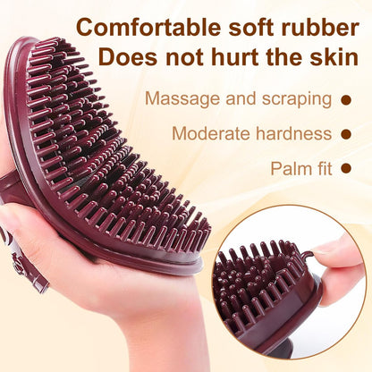 Meridian Brush Massage - 2-Piece Full Body SPA Massager for Relaxation, Acupressure & Scalp Massage Avelisse