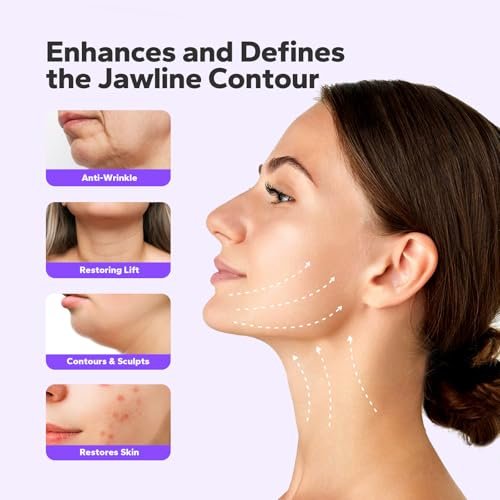 FairyFace V Line Lifting Mask (5 Pack) - Hydrogel Chin Patch with Collagen & Aloe for Jawline Support, Double Chin Reducer, Skin-Tightening Face Mask - görsel 4