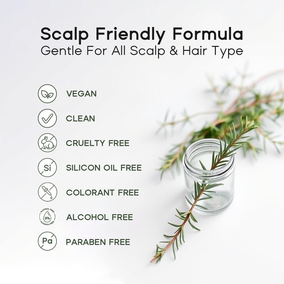 HALOVIDA Sea Salt Rosemary & Mint Scalp Scrub – Clean Silicon Oil-Free, Itchy Relief Scalp Treatment for Dandruff, Gentle Exfoliator, Cruelty-Free, Relieves Dryness, Promotes Hair Growth (5.29 Fl Oz) Avelisse