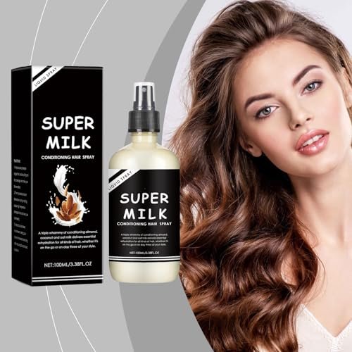 OUKPANE Super Milk Conditioning Hair Primer 2-Pack - Moisturizing Detangler Spray for All Hair Types Avelisse