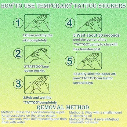 102 PCS Individually Wrapped Watercolor Animals Temporary Tattoos for Kids - Cute Animal Tattoo Stickers for Boys & Girls, Body Arm Shoulder, Birthday Party Supplies & Gifts